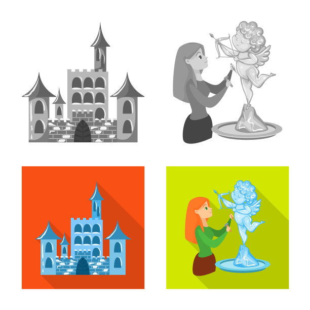 孤立的对象纹理和冻结的图标集图片下载