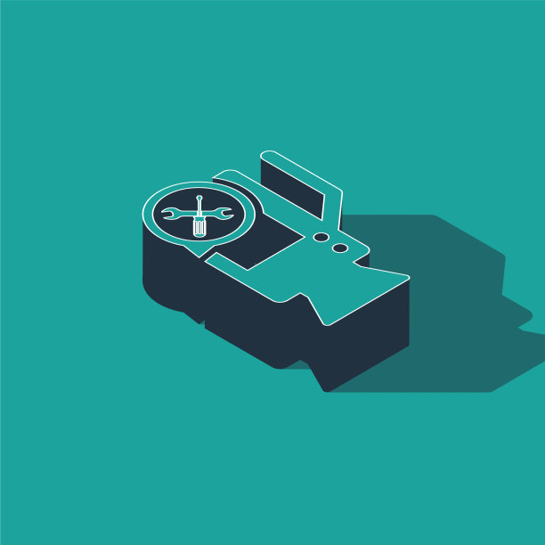 带螺丝刀和扳手的等距摄像机图片下载