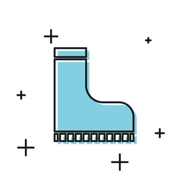 黑色防水橡胶启动图标隔离上图片下载