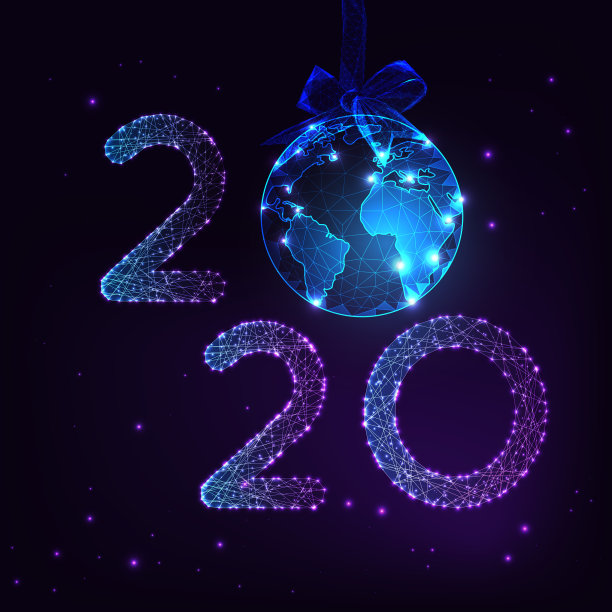 数码贺卡与新年快乐图片下载