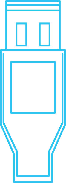 Usb线连接器隔离图标图片下载