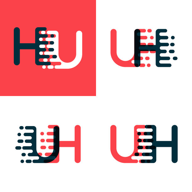 字母标志，强调速度深红色和图片下载