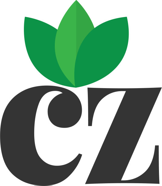 首字母cz绿叶标志设计模板图片下载