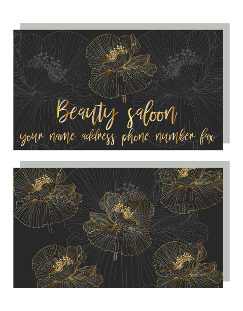 商务豪华卡采用现代抽象设计图片下载