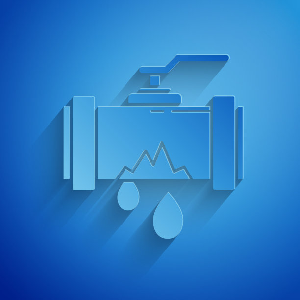 纸割破金属管，漏水图片下载