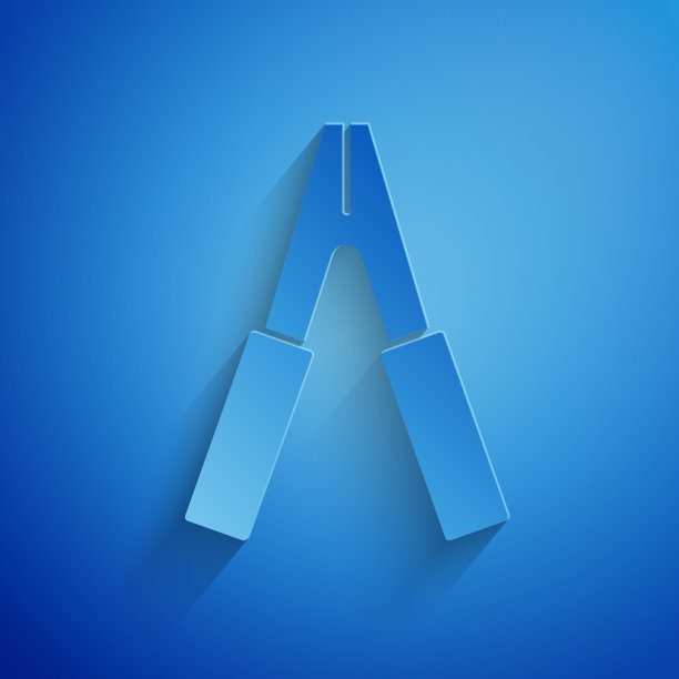 剪纸汽车电池跨接电源电缆图标图片下载