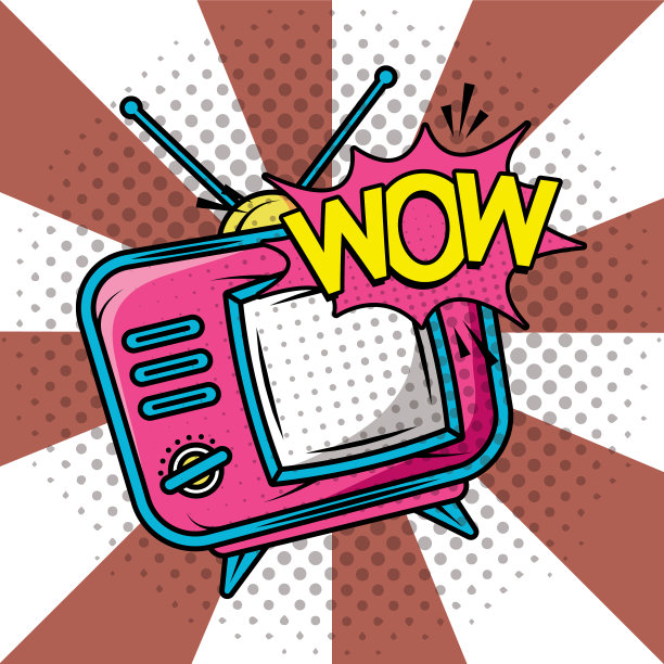 复古的电视波普艺术风格图片下载