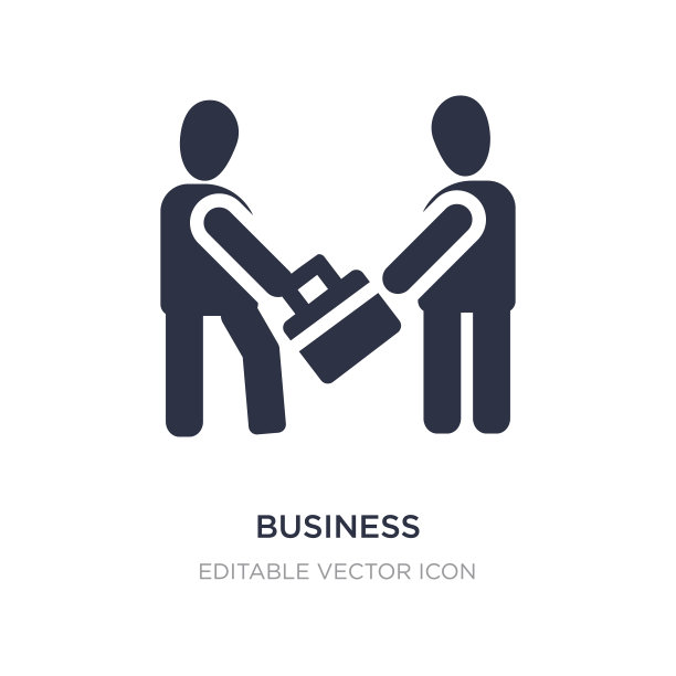 商业伙伴图标上的白色背景图片下载