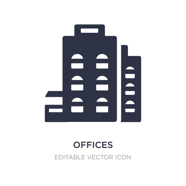 办公室图标上的白色背景简单的元素图片下载