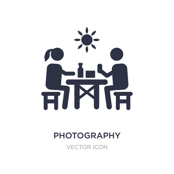 摄影图标上的白色背景简单图片下载