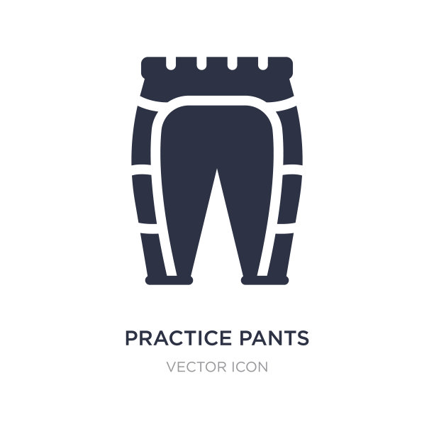 练习裤子图标上的白色背景简单图片下载