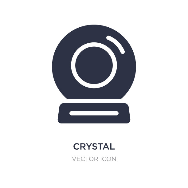 水晶图标上的白色背景简单的元素图片下载