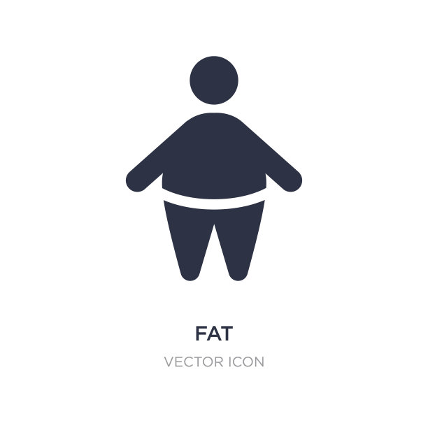 胖图标上的白色背景简单的元素图片下载