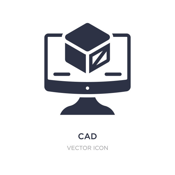 CAD白色背景上的图标图片下载