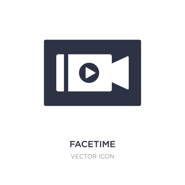 白色背景上的Facetime图标图片下载