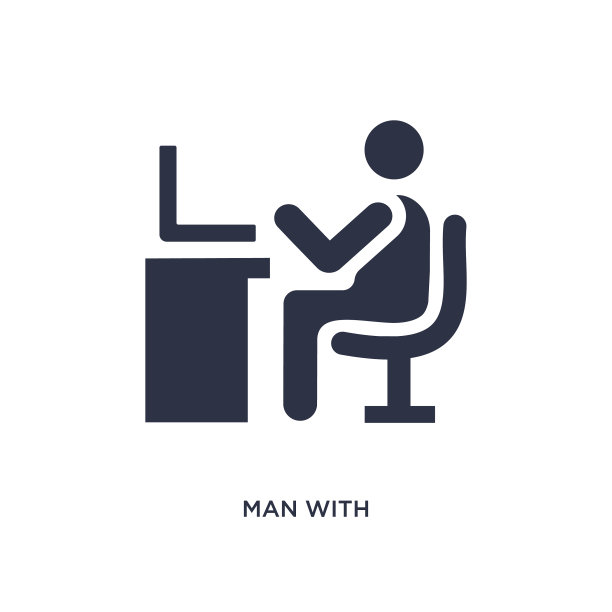 白色背景上的电脑屏幕图标图片下载