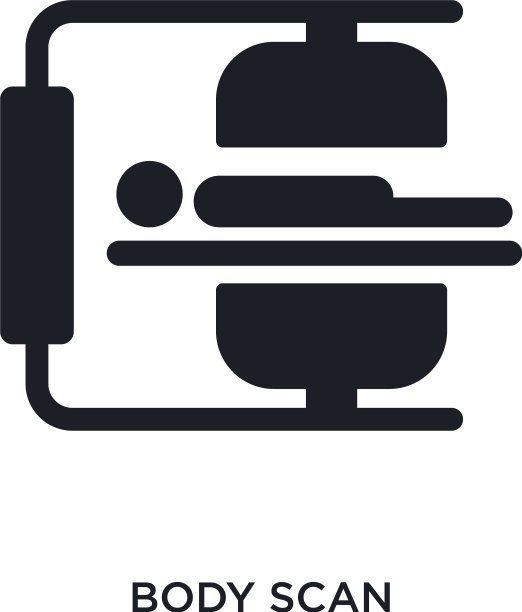 身体扫描隔离图标简单的元素图片下载