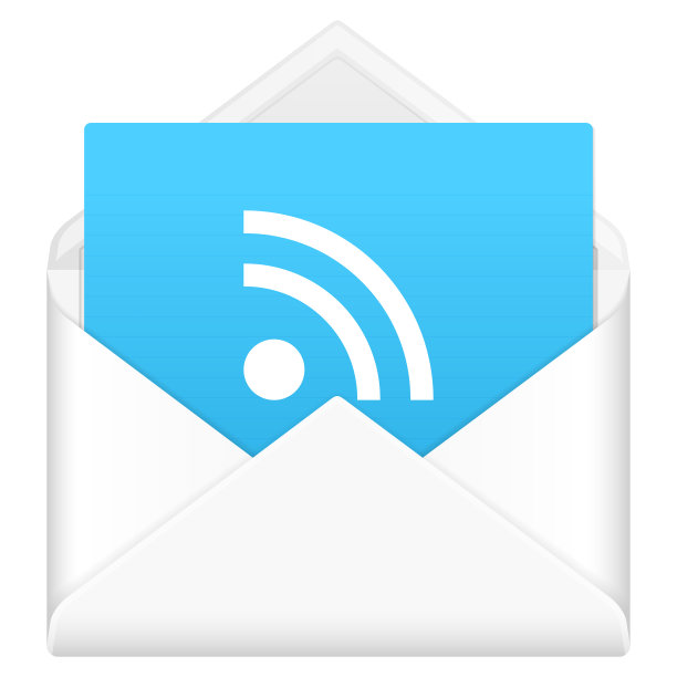 带有RSS符号的信封图片下载