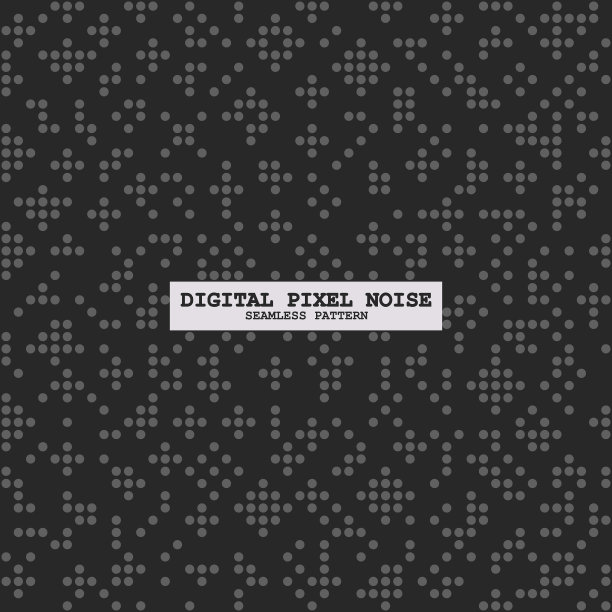 数字无缝圆点黑噪声图案图片下载