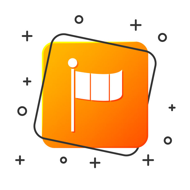 白色的爱尔兰国旗图标孤立在白色上图片下载