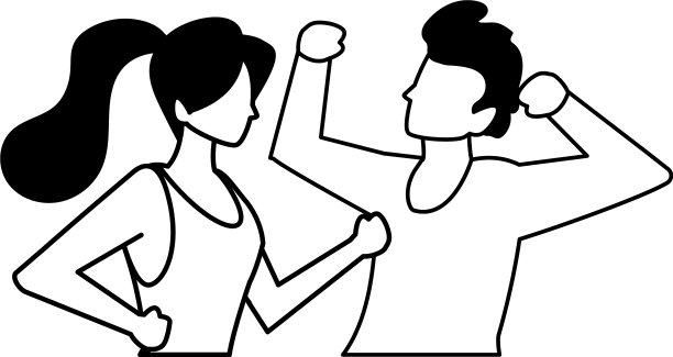 两个人面无表情，摆着不同的姿势图片下载