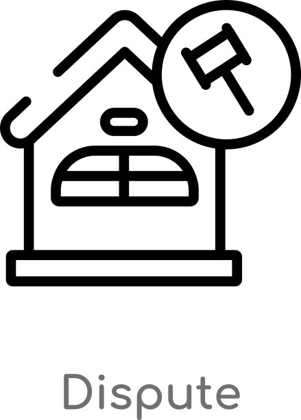 黑色简约线条争议轮廓图标图片下载