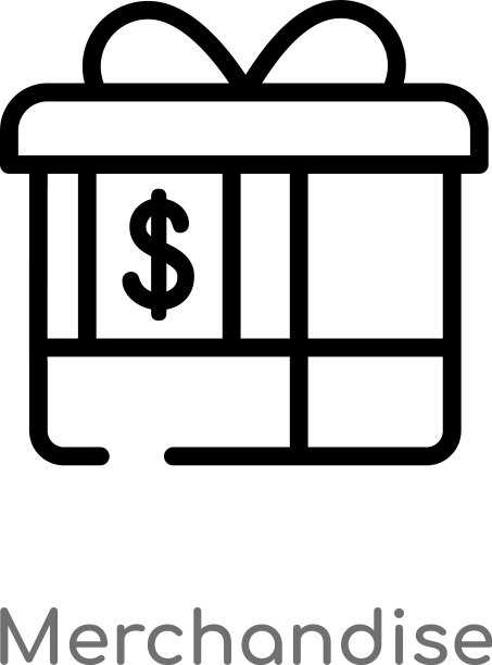 黑色简约商品轮廓图标图片下载