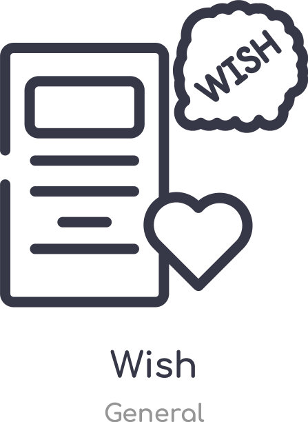 希望轮廓图标孤立线从一般图片下载