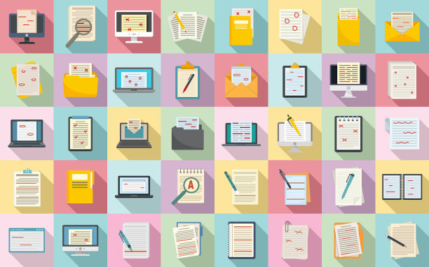 编辑器图标设置平面样式图片下载