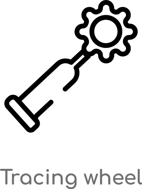 描边轮图标孤立黑色简单图片下载