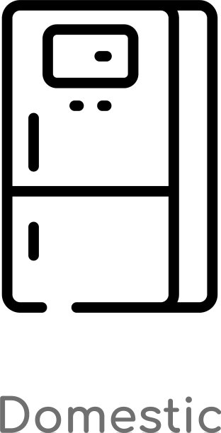 黑色简约线条家务图标轮廓图片下载