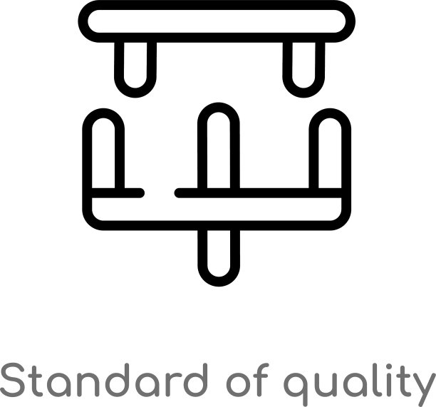 黑色标准质量轮廓图标图片下载