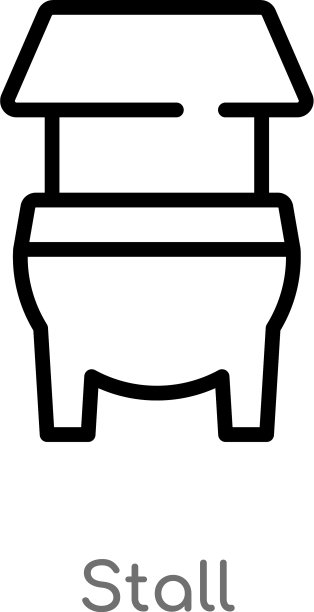 轮廓栏图标孤立黑色简单线图片下载