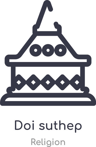 Doi素贴轮廓图标孤立线图片下载