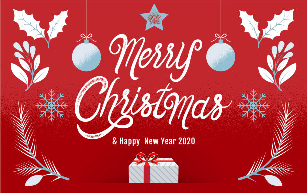 圣诞快乐，2020年新年快乐图片下载