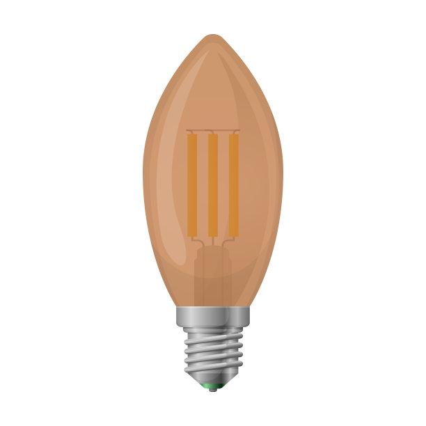 卤素灯泡图标逼真的图标图片下载