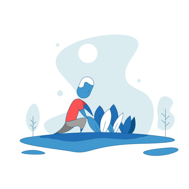 农民园丁在地上种植植物图片下载