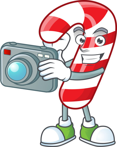 专业摄影师圣诞糖果手杖图片下载