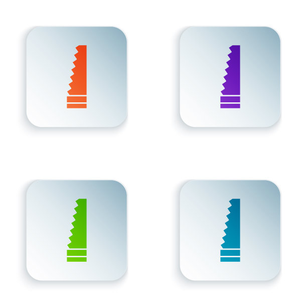 颜色花园看到图标孤立的白色背景图片下载