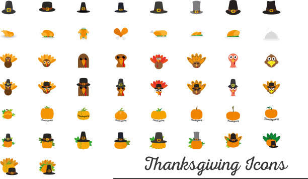 感恩节设置图标图片下载
