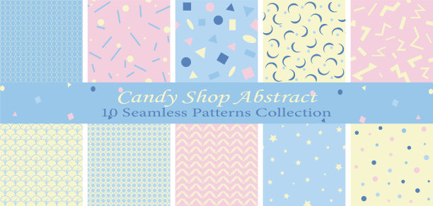 糖果店抽象收藏图片下载