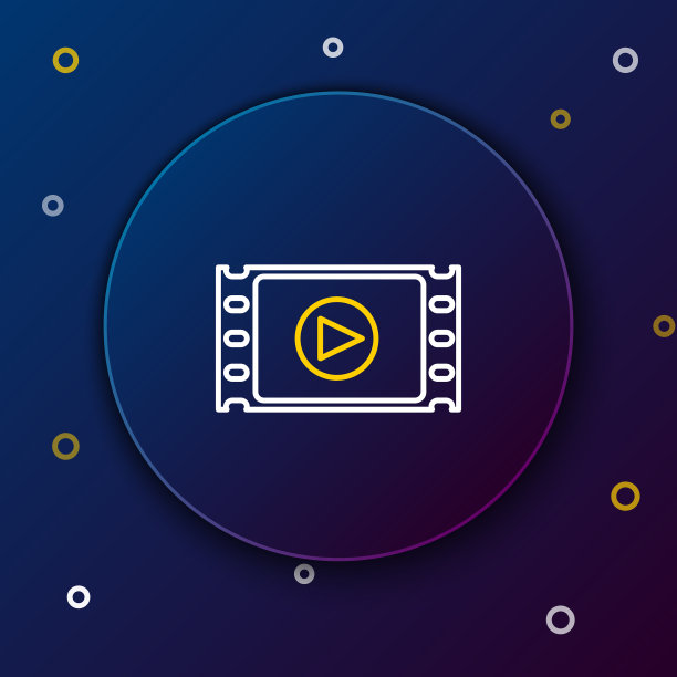 白黄线分开播放视频图标图片下载