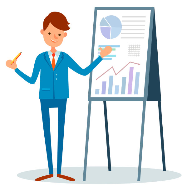 男性用指针报告孤立的男性图片下载