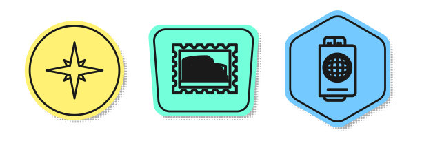 设线风玫瑰邮政邮票及体育馆图片下载