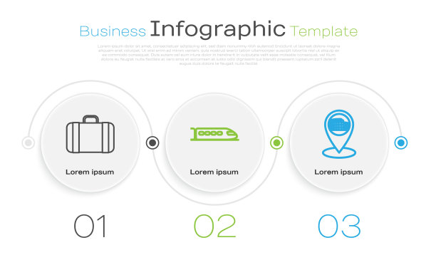 为旅行、火车和地图设置旅行箱图片下载