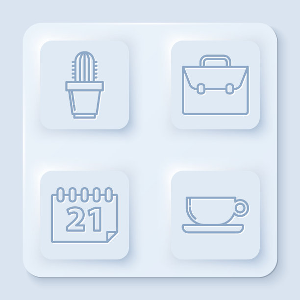 将仙人掌和多汁植物放在花盆公文包内图片下载