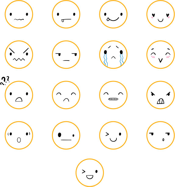 表情符号涂鸦第三轮图片下载
