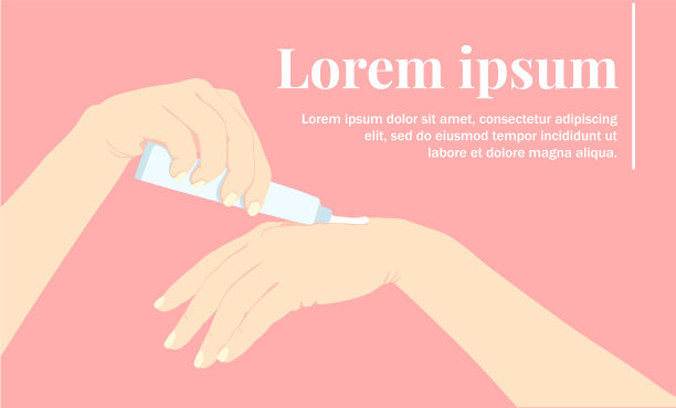 在手上涂抹药膏或治疗药膏图片下载