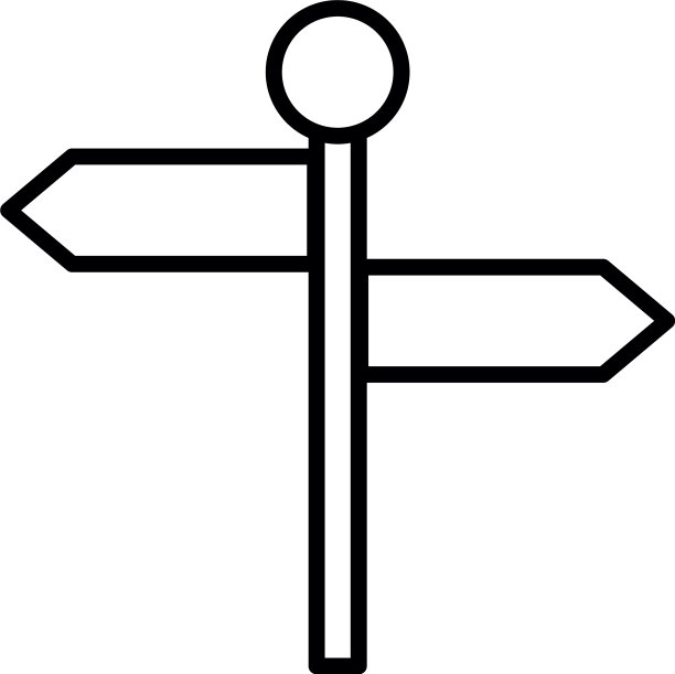 箭头信号指南孤立图标图片下载