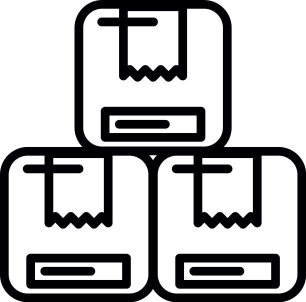 堆叠的包装箱与邮政服务图片下载